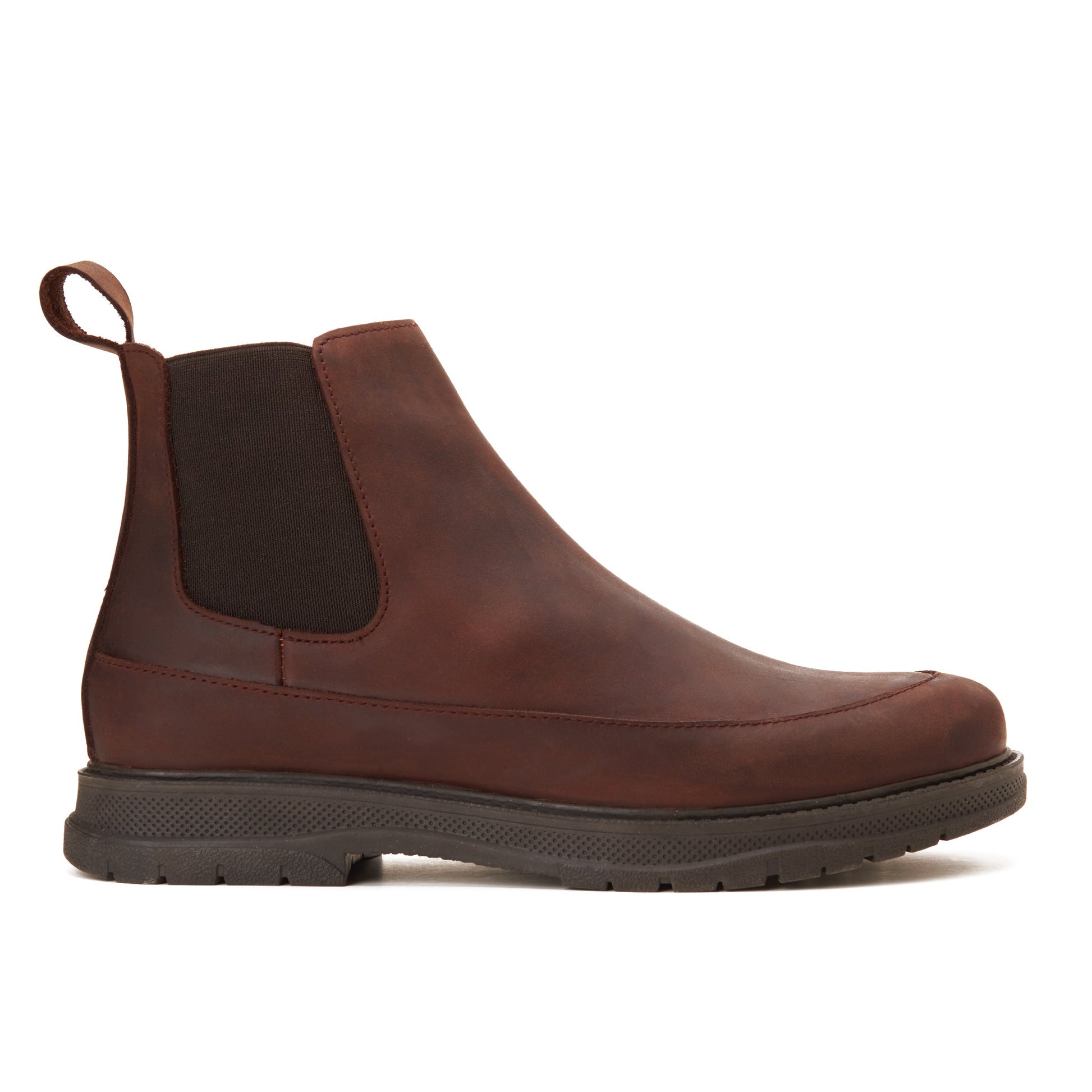 CREST™ Brown Genuine Leather Chelsea Half Boot - Crestshoes