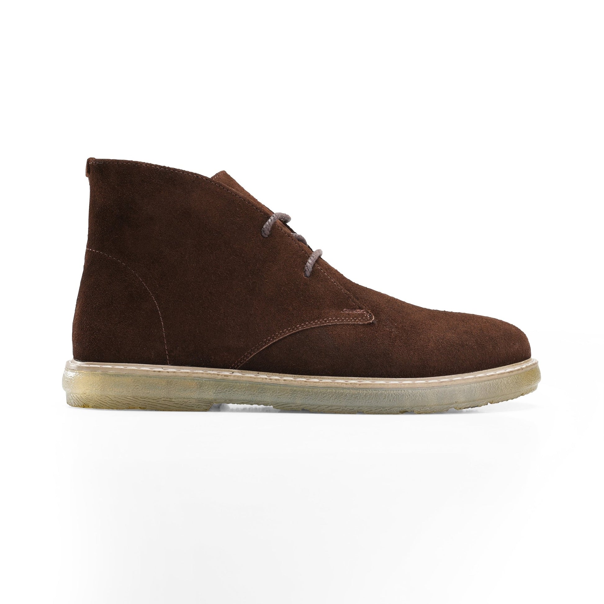 CREST™ Brown Split Suede Chukka Boots Plain Toe - Crestshoes