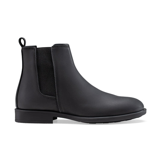 CREST™ Genuine Leather Chelsea Half Boot | Black