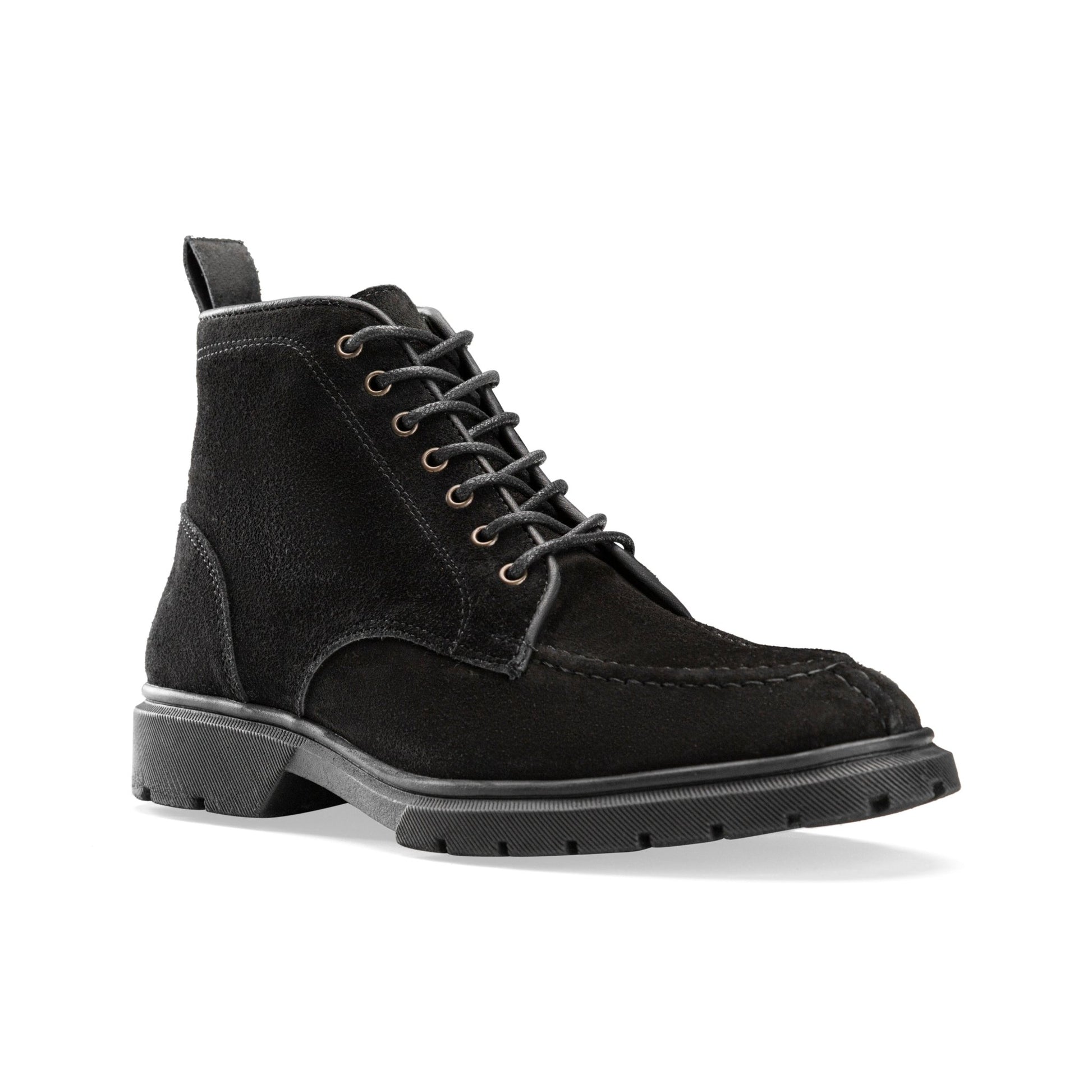 CREST™ Halfboot Genuine Suede | Black - Crestshoes