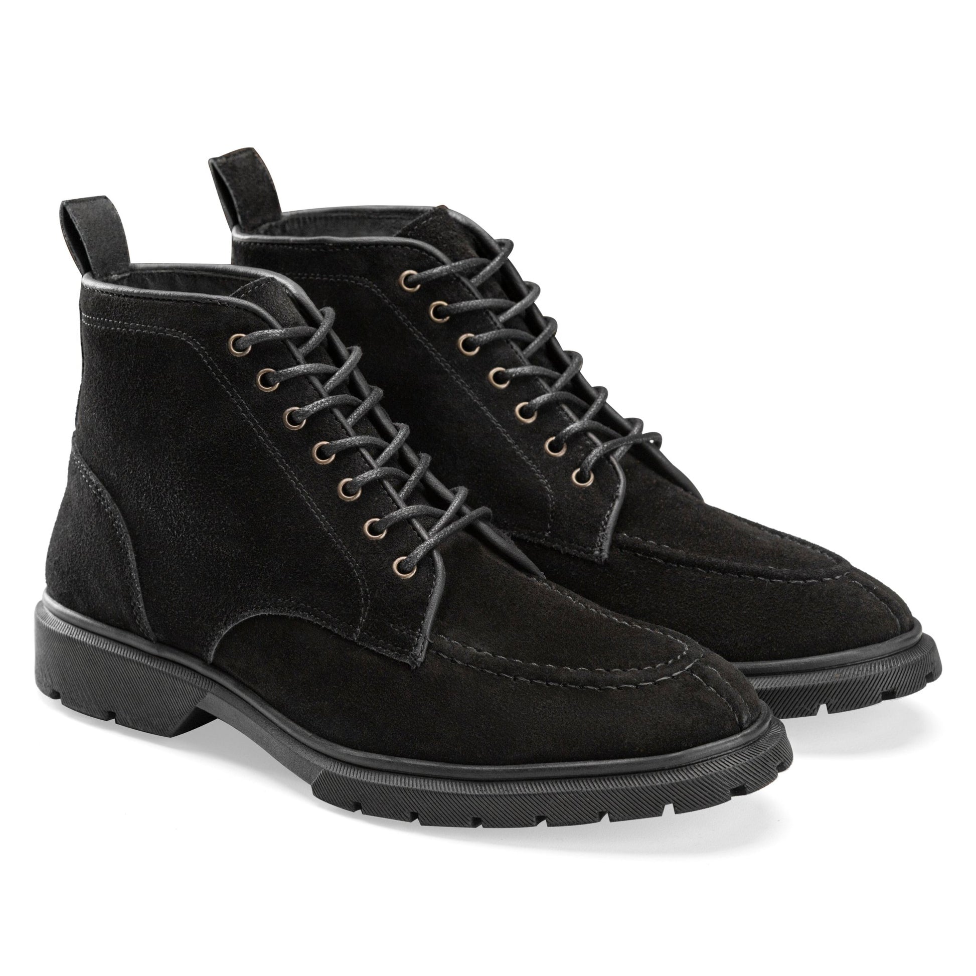 CREST™ Halfboot Genuine Suede | Black - Crestshoes