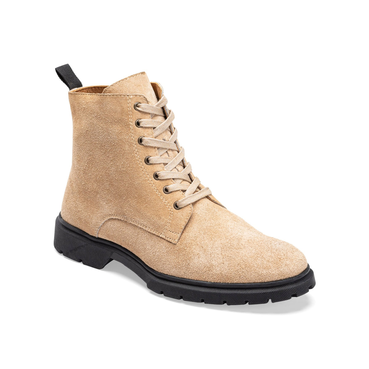 CREST™ Halfboot Plain Genuine Suede | Beige - Crestshoes