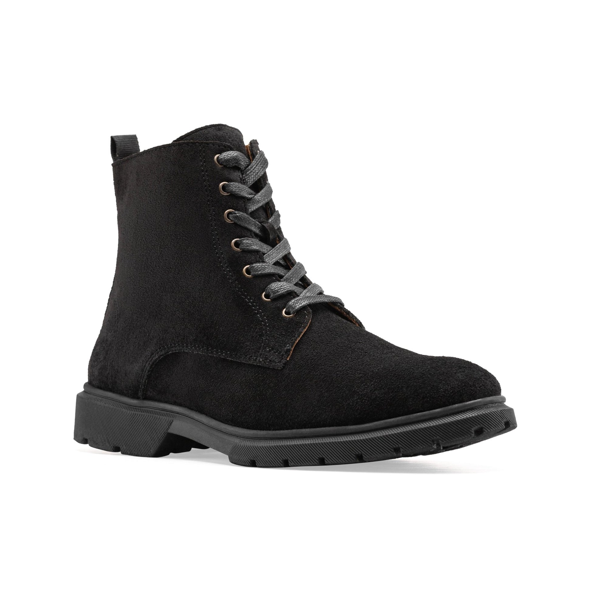 CREST™ Halfboot Plain Genuine Suede | Black - Crestshoes