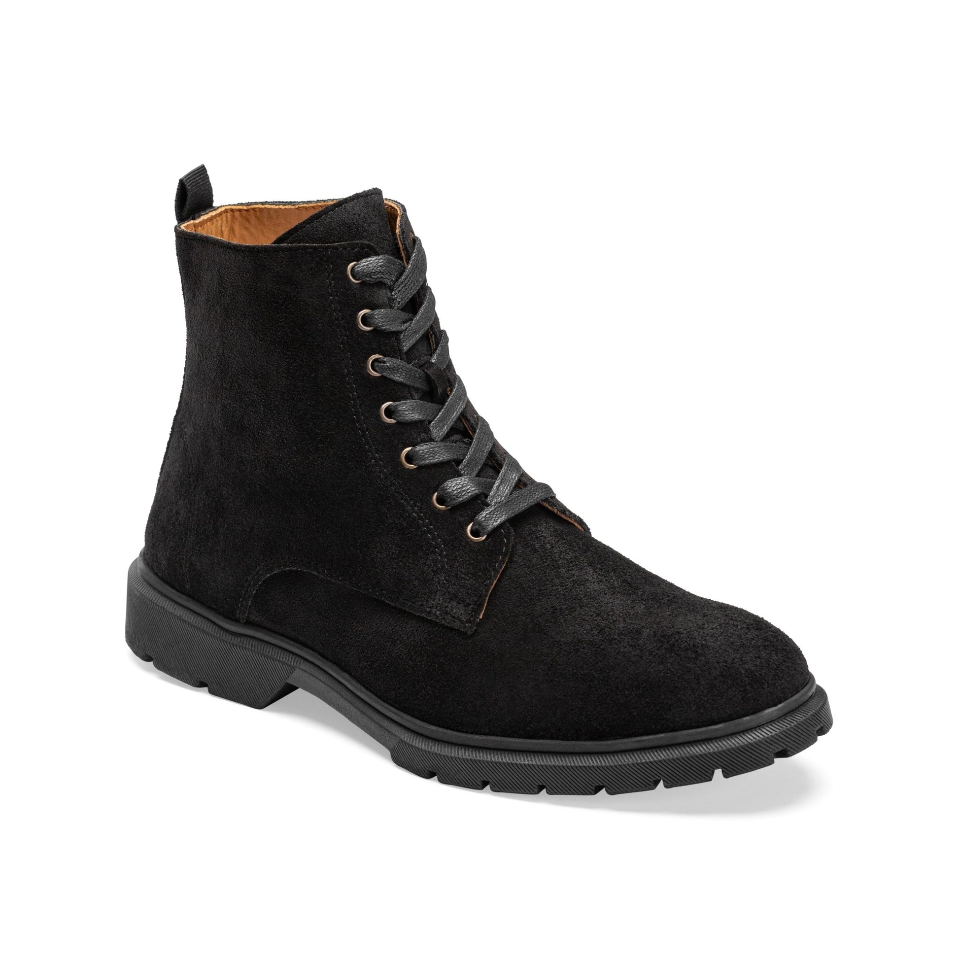 CREST™ Halfboot Plain Genuine Suede | Black - Crestshoes