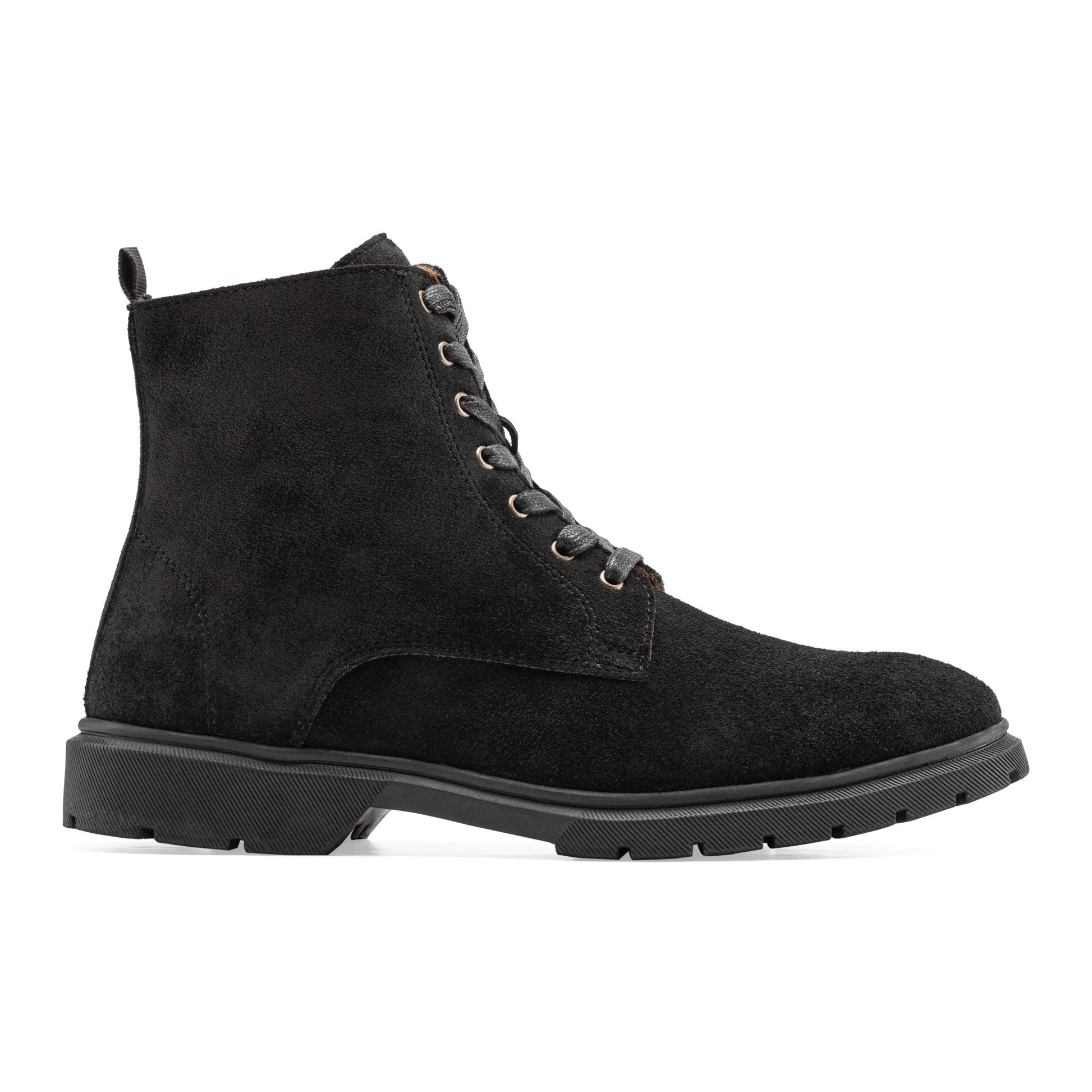 CREST™ Halfboot Plain Genuine Suede | Black - Crestshoes