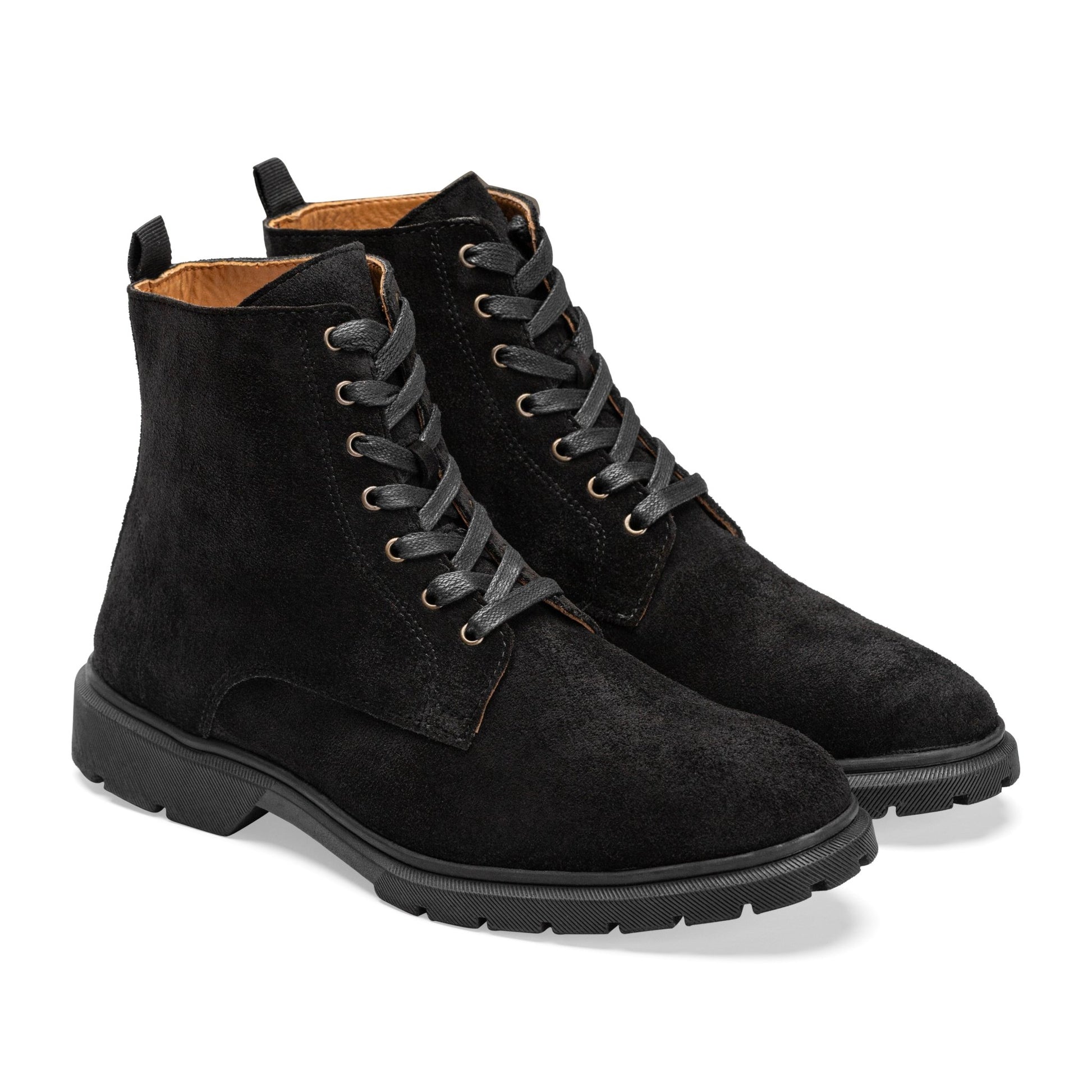 CREST™ Halfboot Plain Genuine Suede | Black - Crestshoes