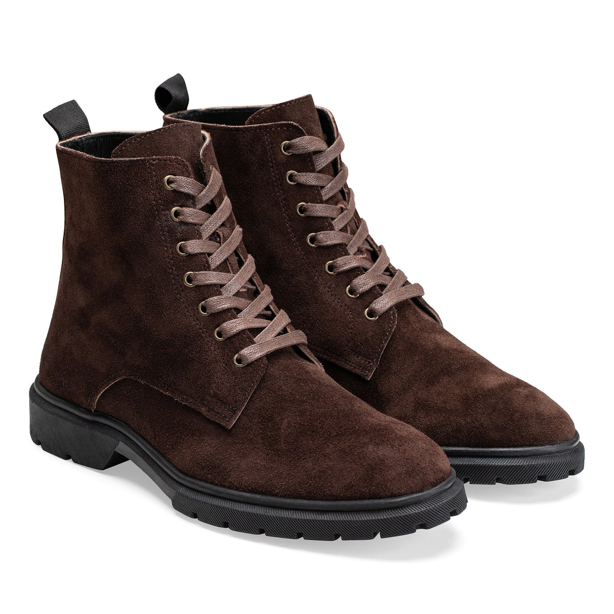 CREST™ Halfboot Plain Genuine Suede | Brown - Crestshoes