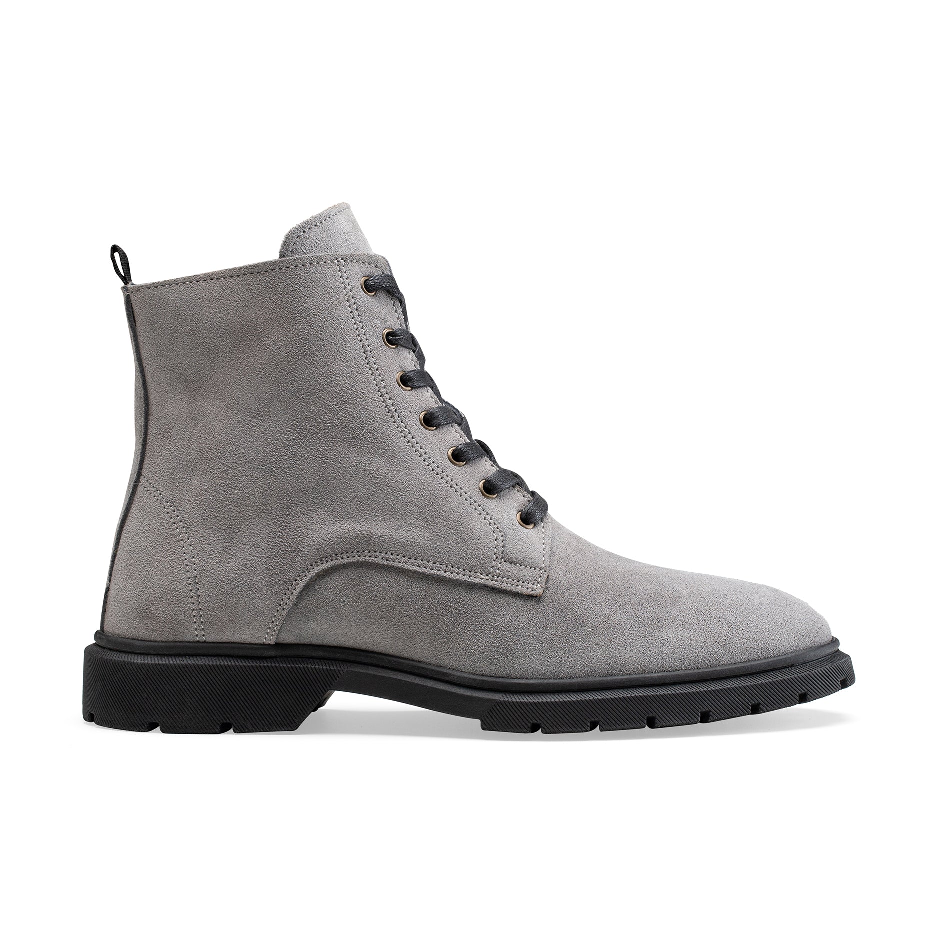 CREST™ Halfboot Plain Genuine Suede | GRAY - Crestshoes