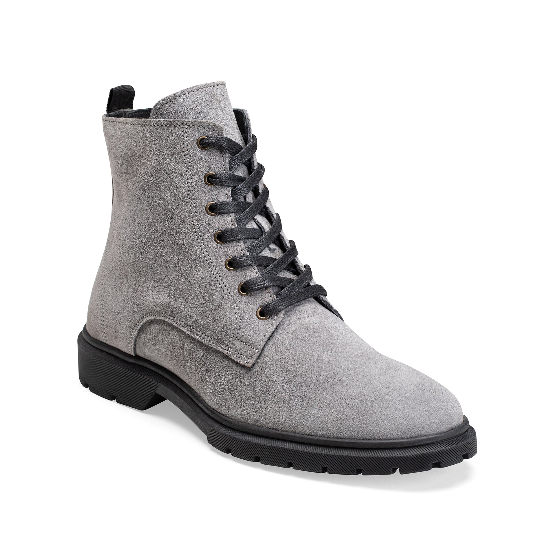 CREST™ Halfboot Plain Genuine Suede | GRAY - Crestshoes