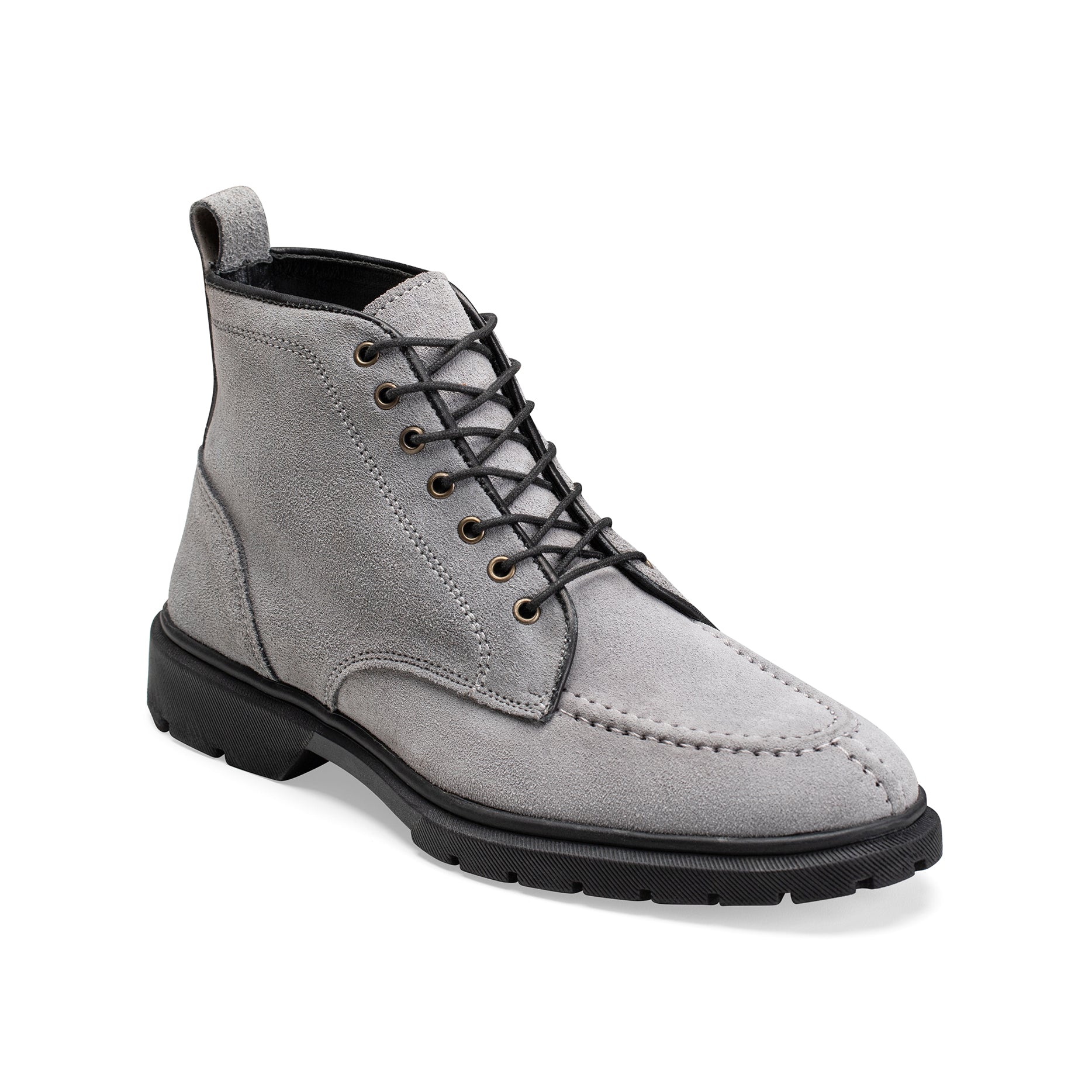 CREST™ Halfboot Plain Genuine Suede | GRAY - Crestshoes