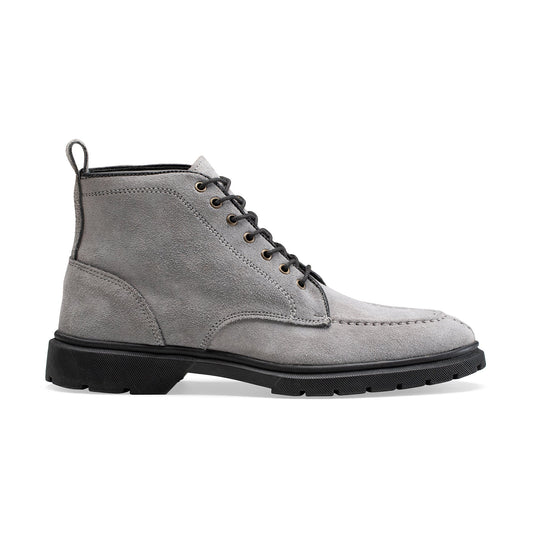 CREST™ Halfboot Plain Genuine Suede | GRAY