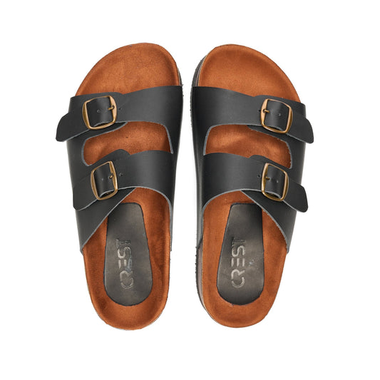 Crest Majesty Comfort Footbed Double Buckle Slides