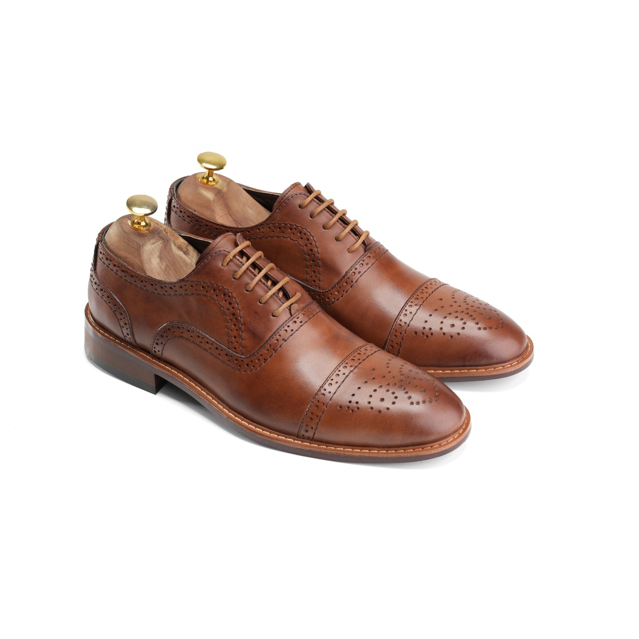 Devonshire | Cap Toe Oxfords - Havan - Crestshoes