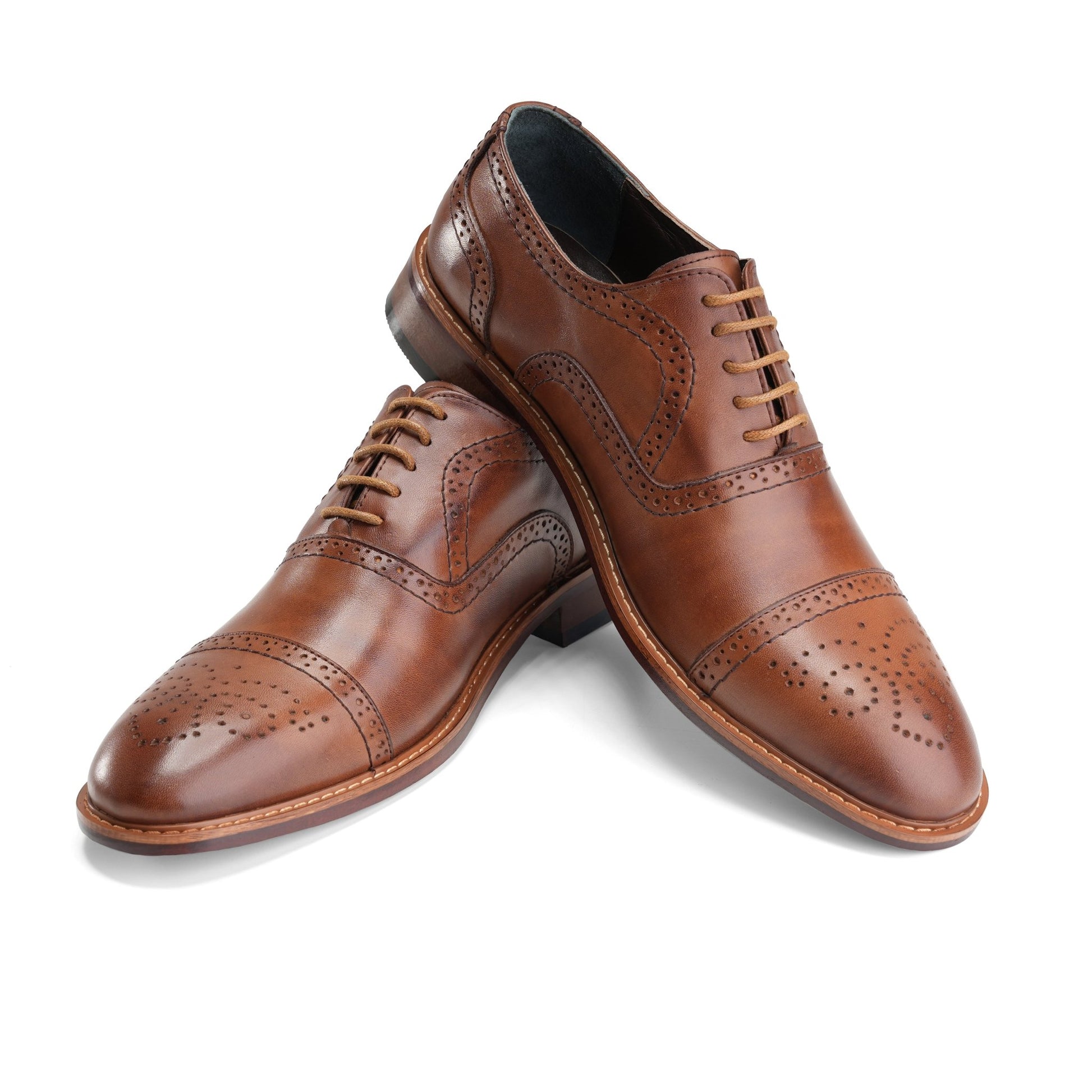 Devonshire | Cap Toe Oxfords - Havan - Crestshoes