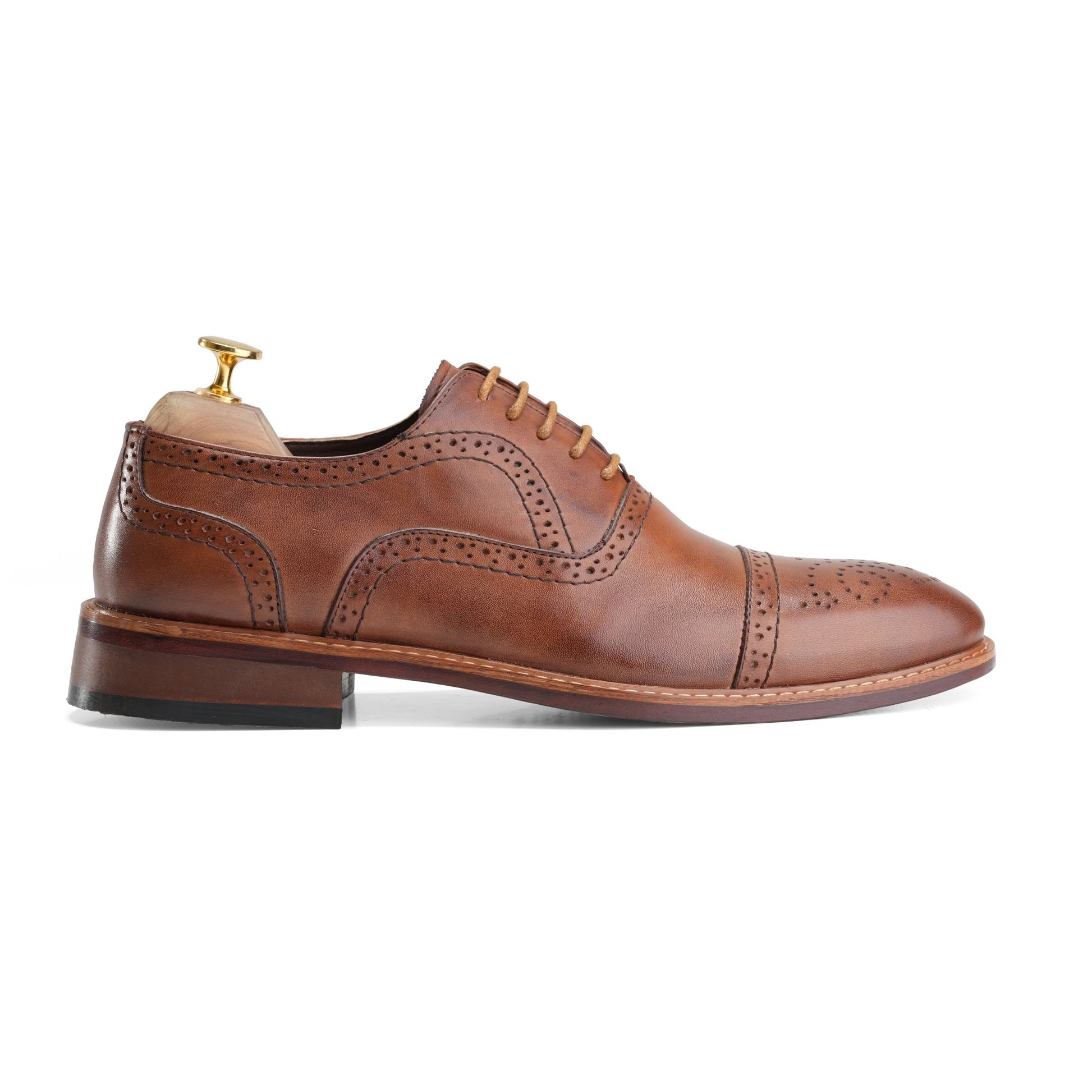 Devonshire | Cap Toe Oxfords - Havan - Crestshoes