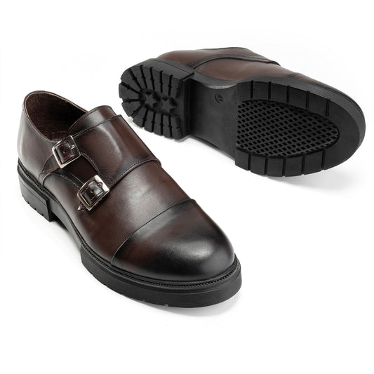 DOBLE MONK HEBILLA | Brown