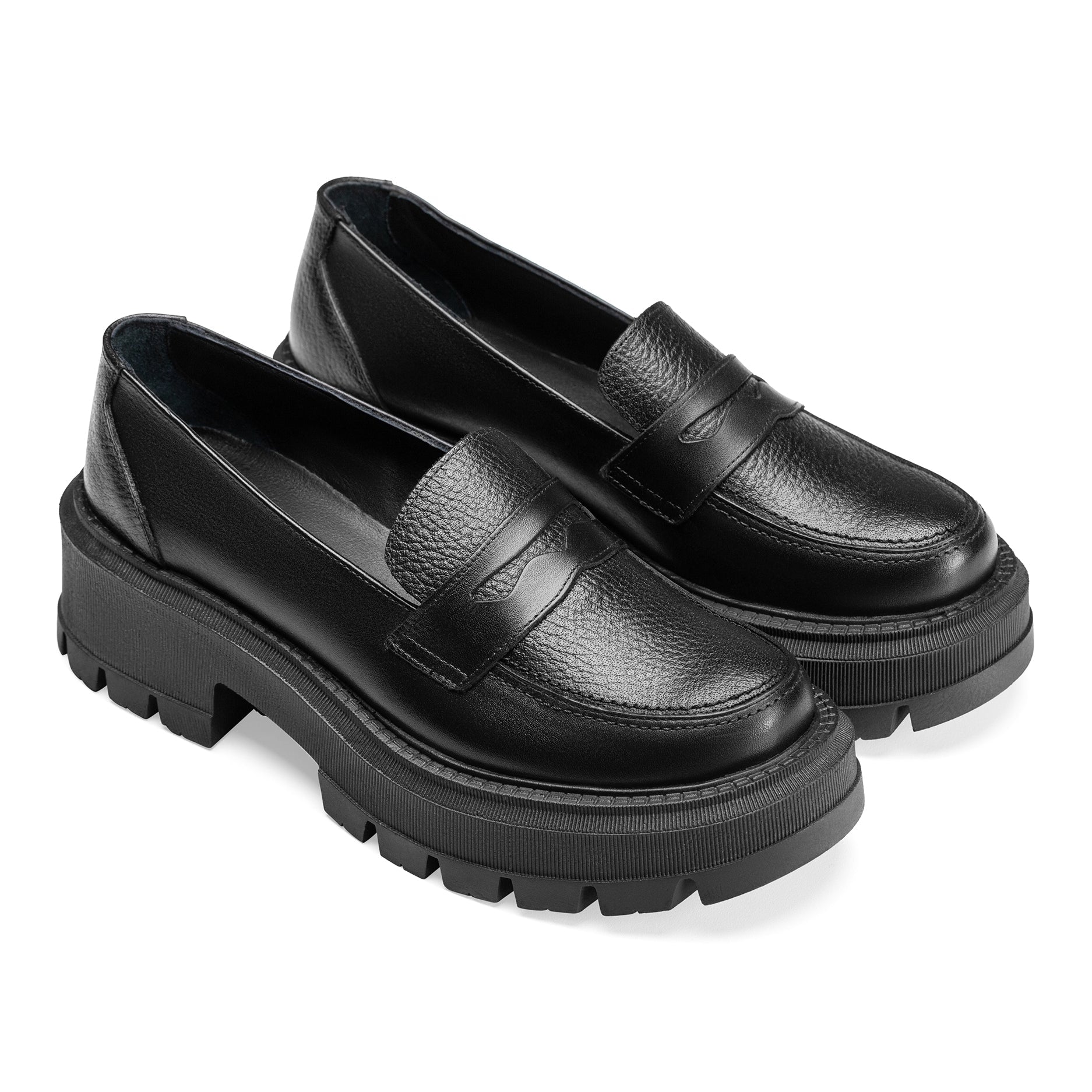 DRIES VAN NOTEN Leather Loafers In Tan | Black - Crestshoes