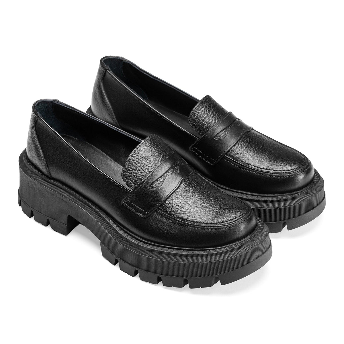 DRIES VAN NOTEN Leather Loafers In Tan | Black - Crestshoes