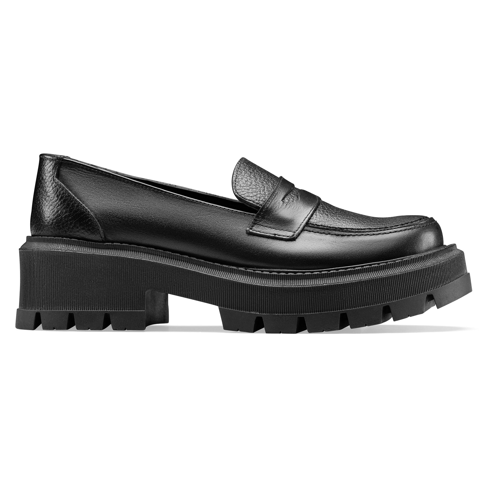 DRIES VAN NOTEN Leather Loafers In Tan | Black - Crestshoes