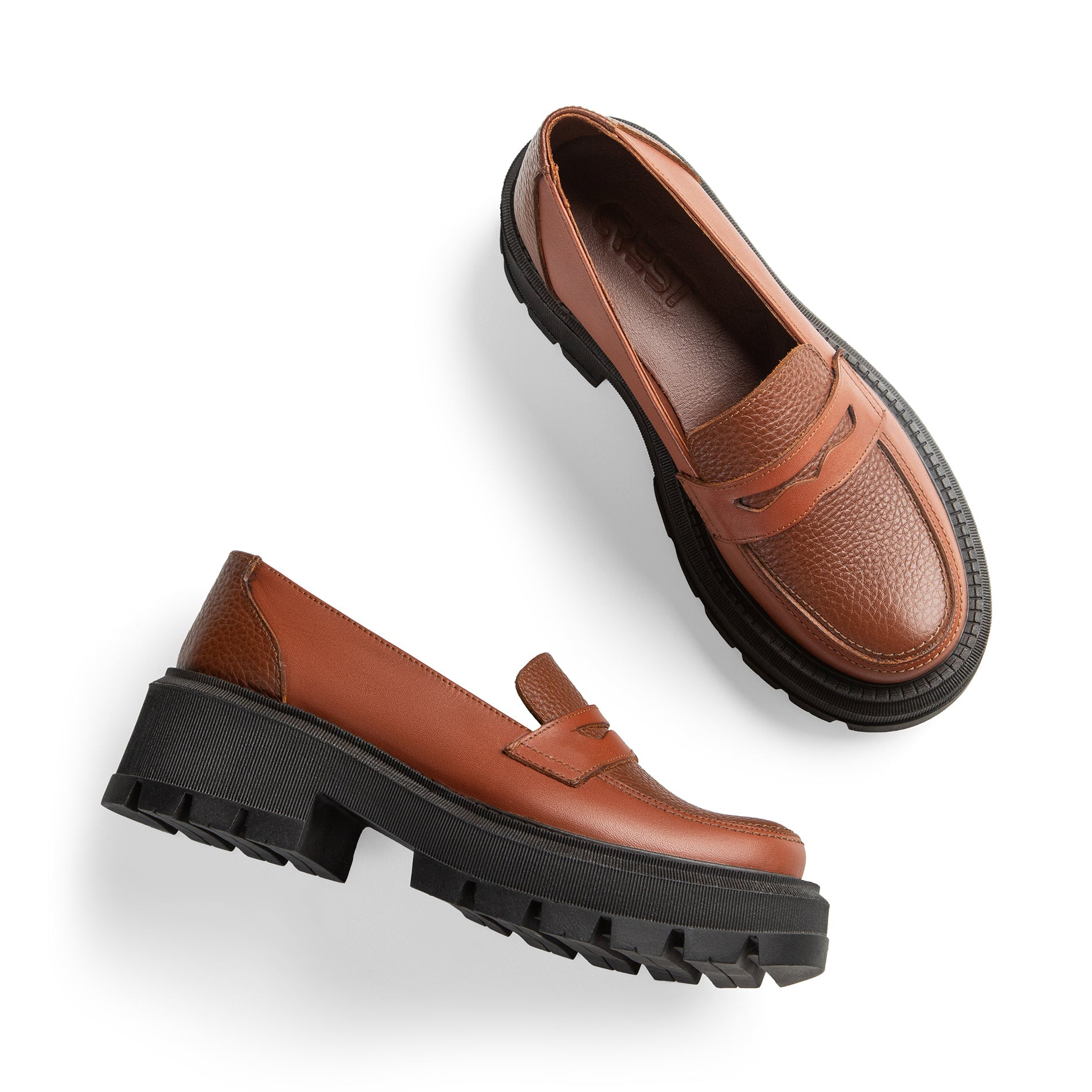 DRIES VAN NOTEN Leather Loafers In Tan | hazel - Crestshoes