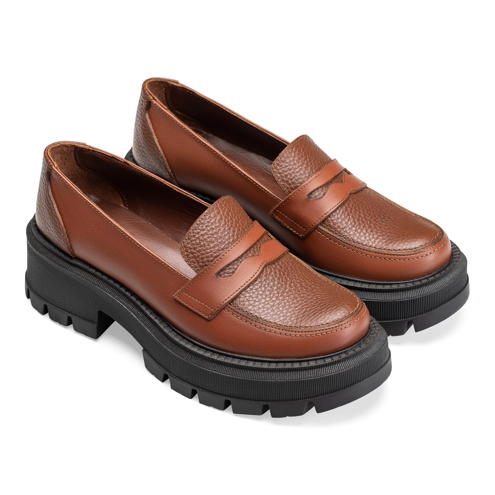 DRIES VAN NOTEN Leather Loafers In Tan | hazel - Crestshoes