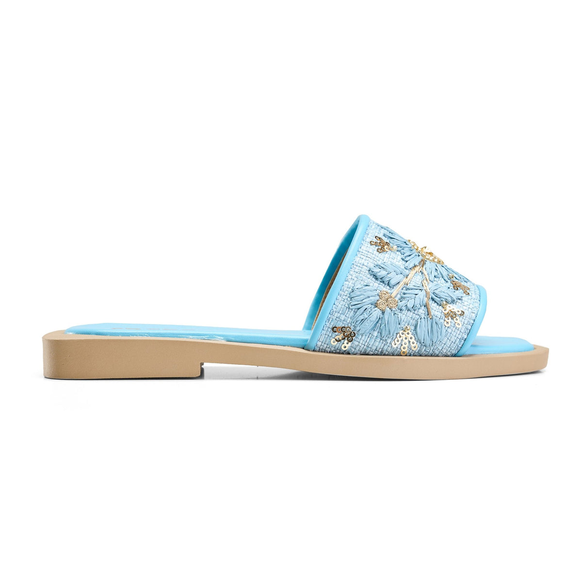 Easy Glam Slippers - Baby blue - Crestshoes