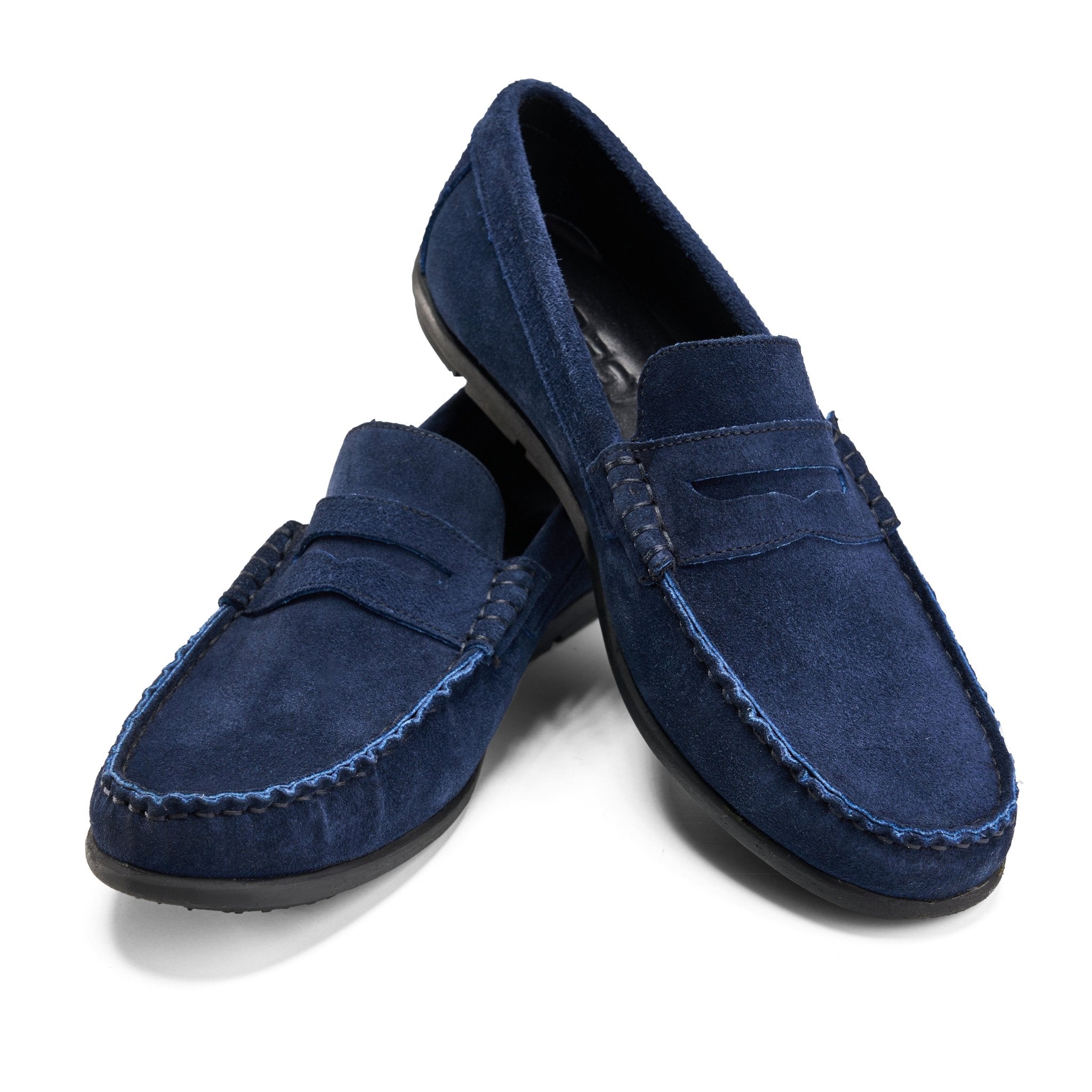 Elegance in Leather - Navy Blue - Crestshoes