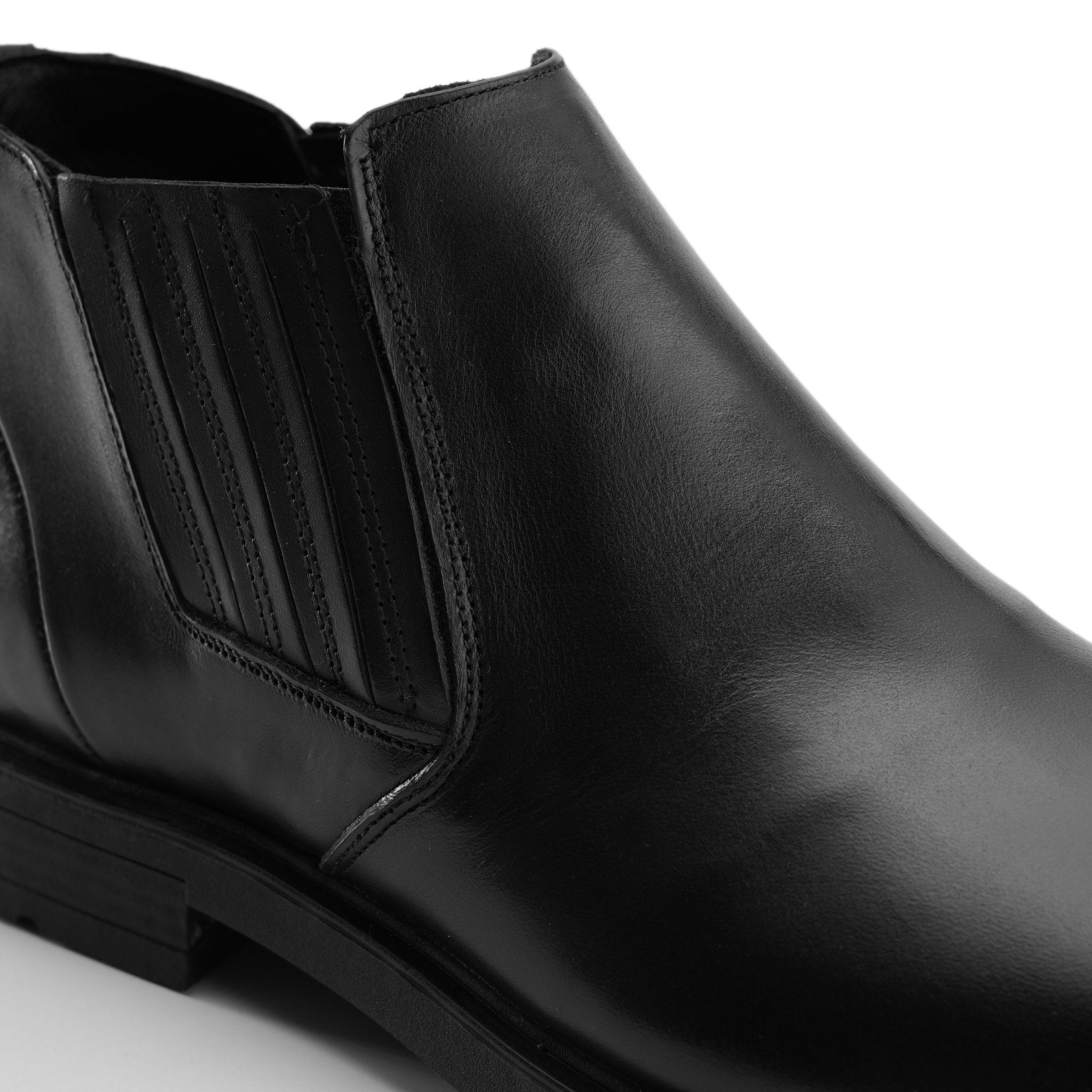 Elite High - Neck Leather - Black - Crestshoes