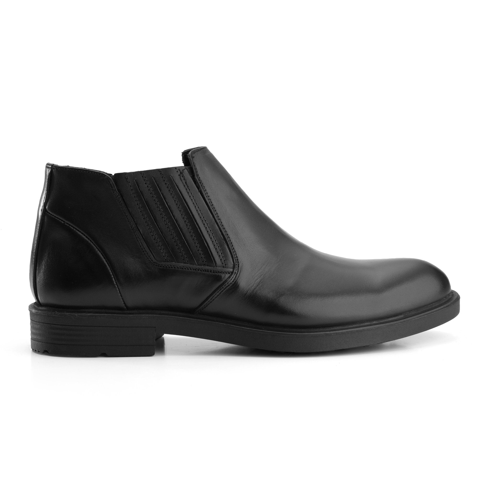 Elite High - Neck Leather - Black - Crestshoes