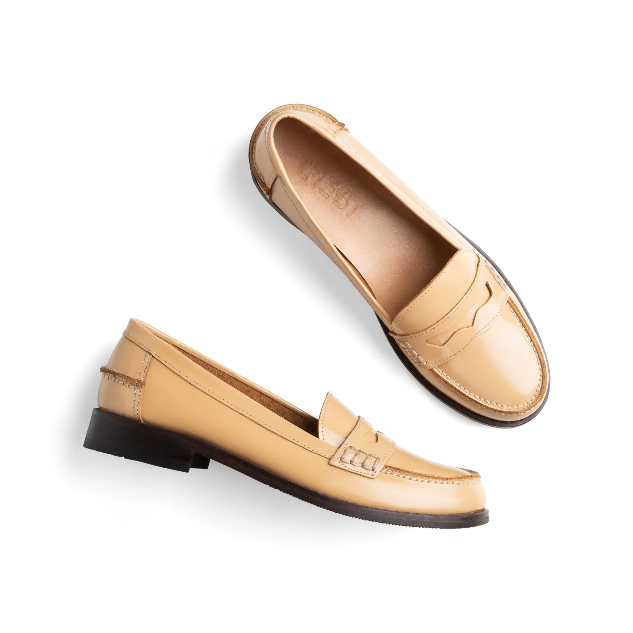 Emmeline | Women College | Beige - Crestshoes