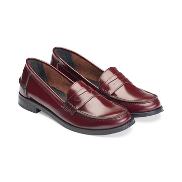 Emmeline | Women College | Burgandy - Crestshoes