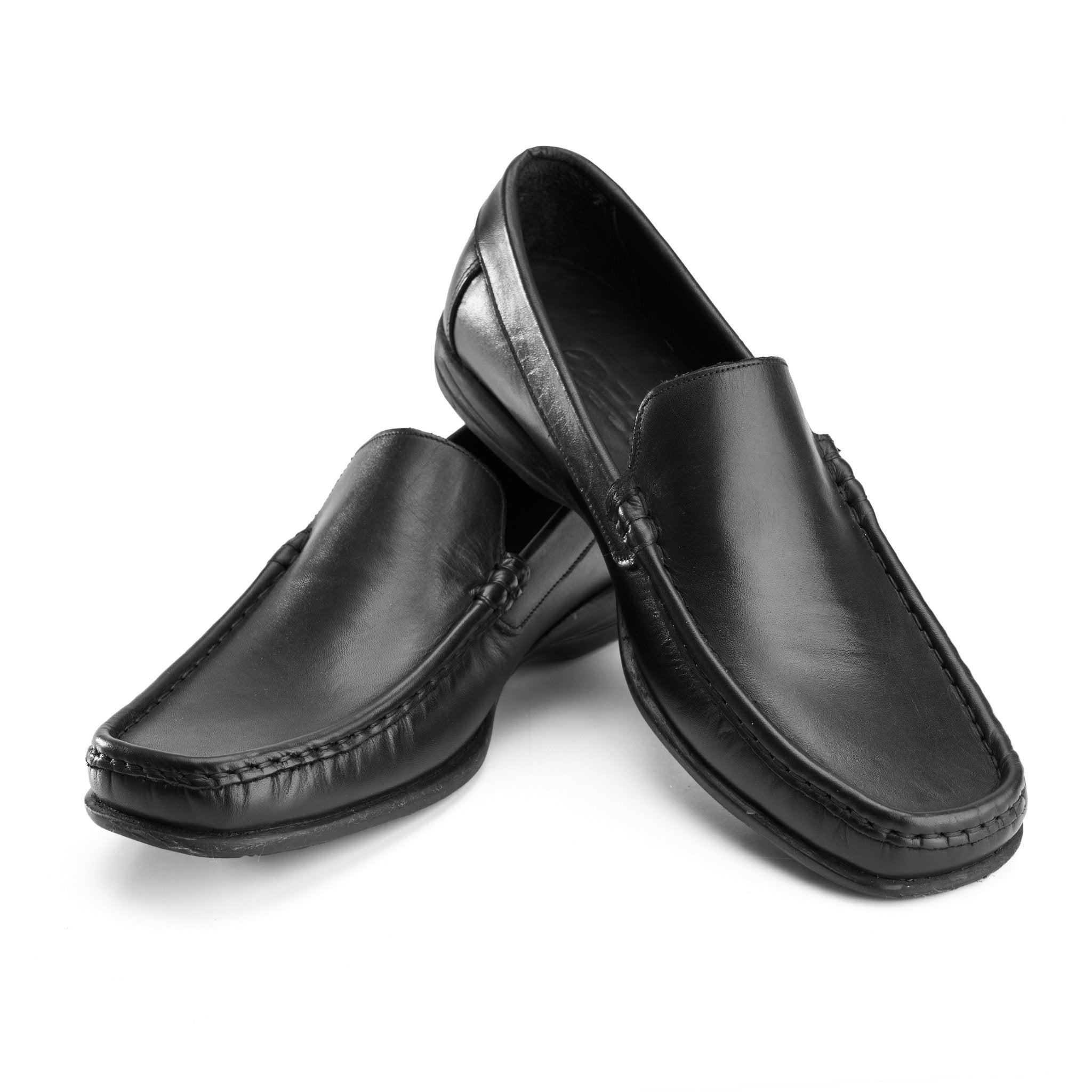 Essential Leather Loafers - Black - Crestshoes