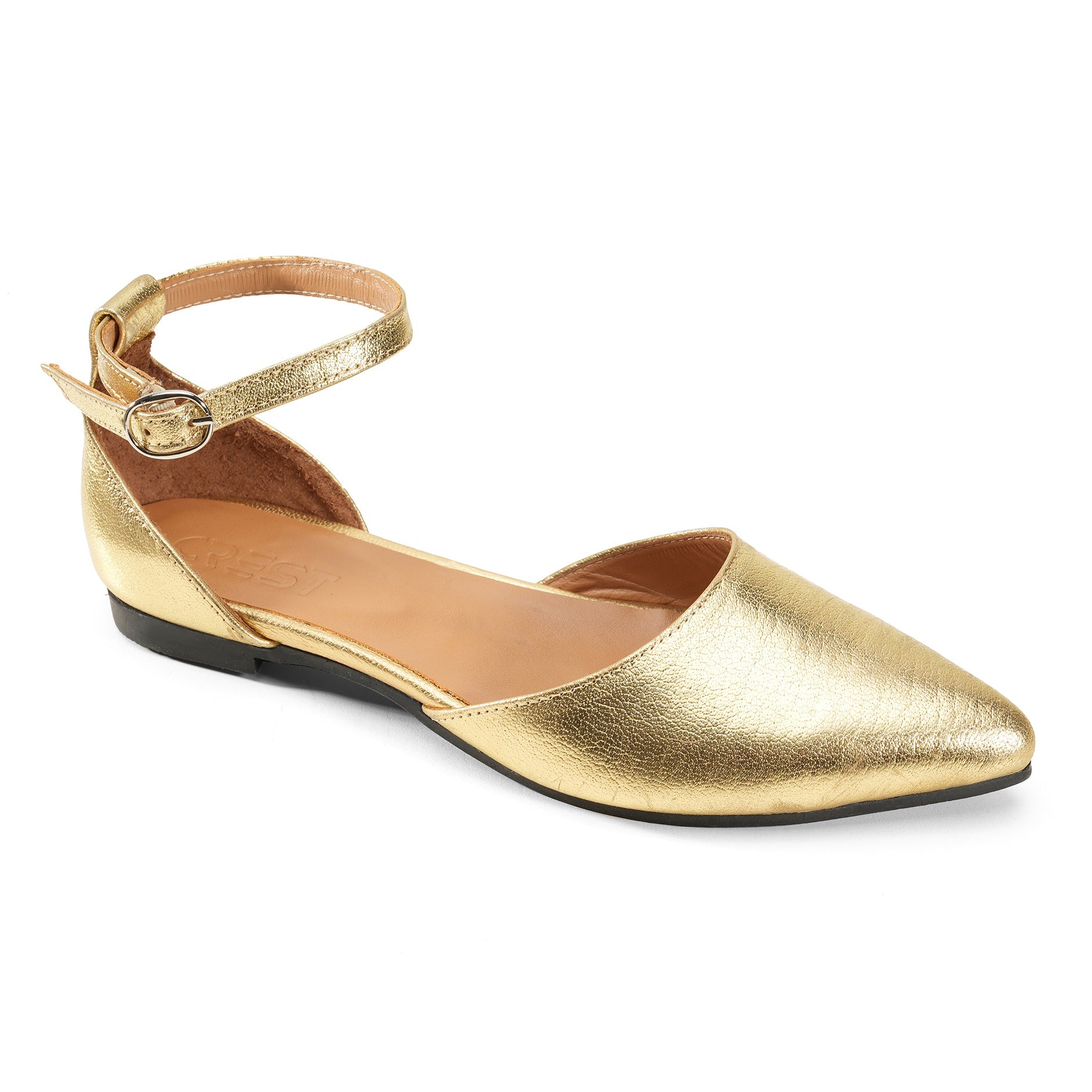 Golden Gleam Flats - Crestshoes