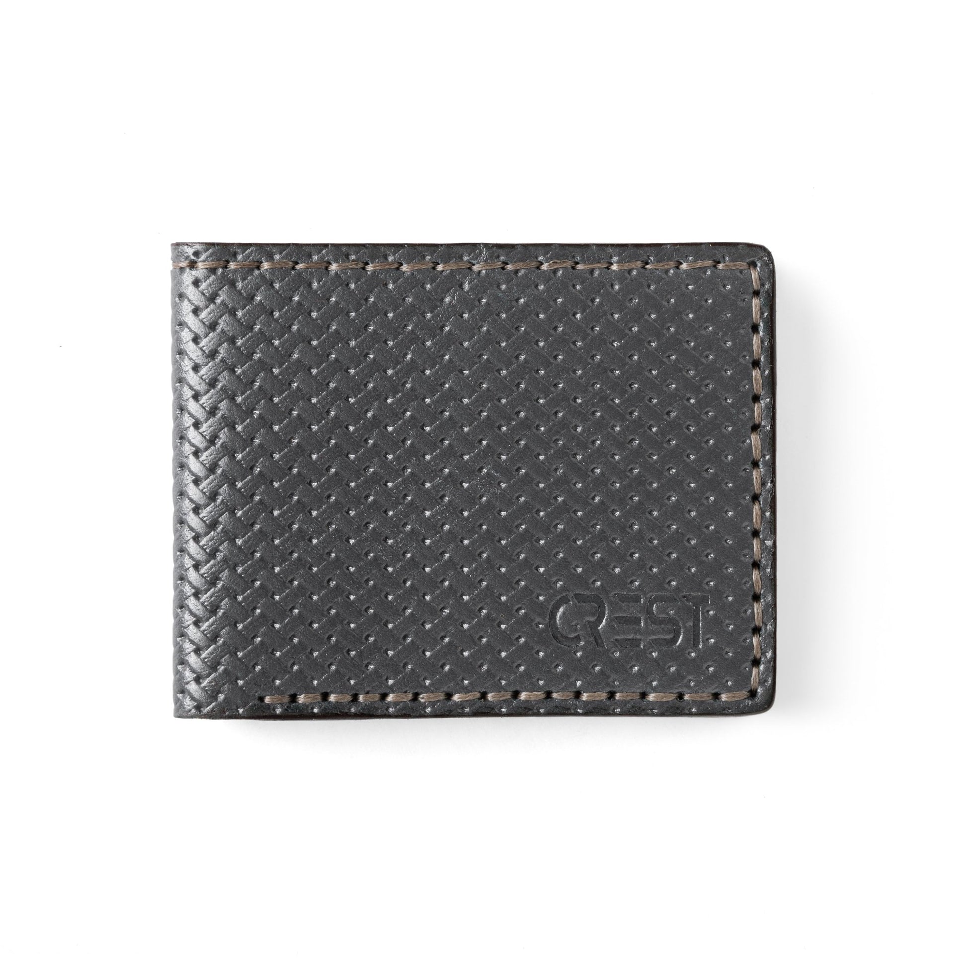 Gray Genuine Leather Wallet - Crestshoes