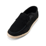 Hackett – flip - on suede espadrilles – Black - Crestshoes