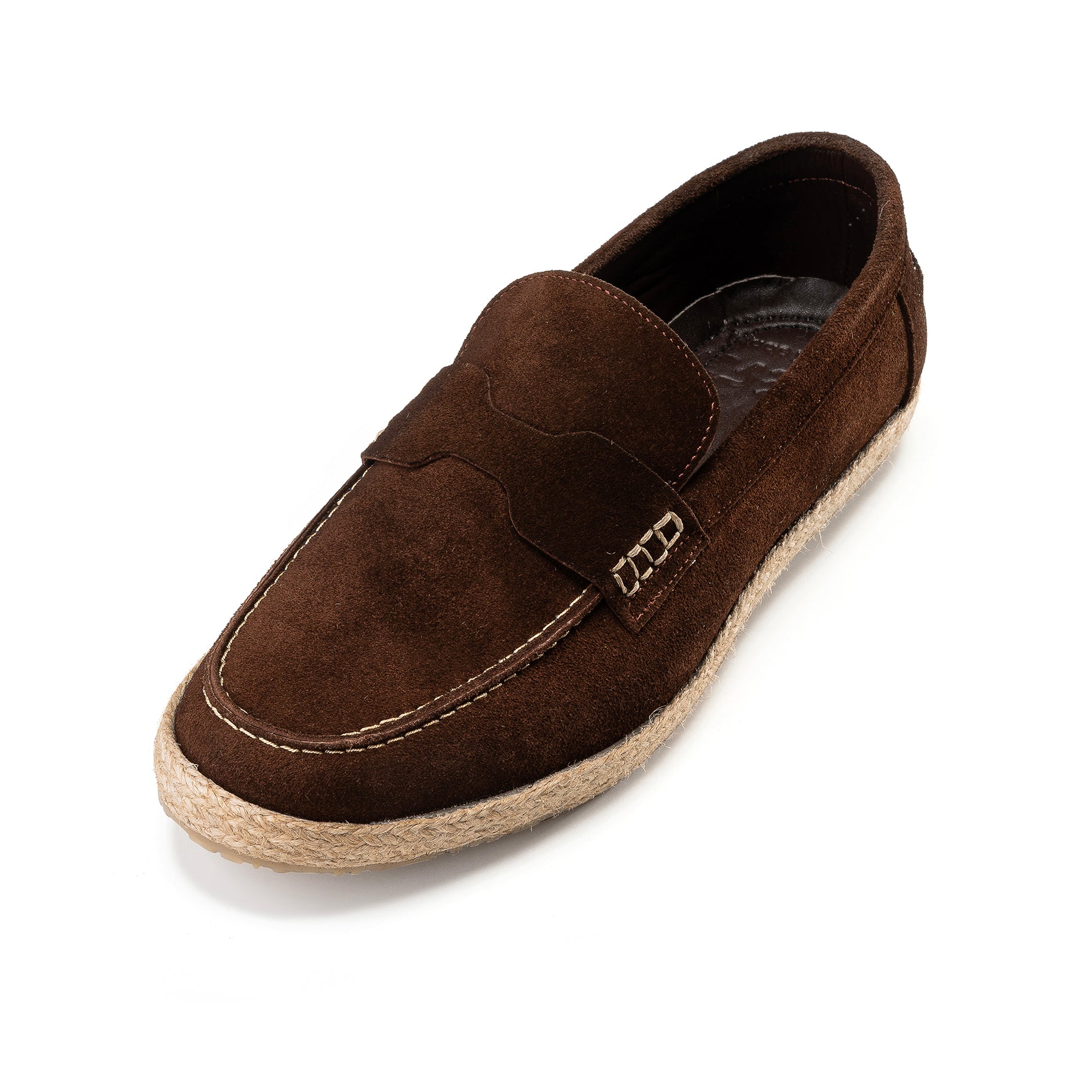 Hackett – flip - on suede espadrilles – Brown - Crestshoes