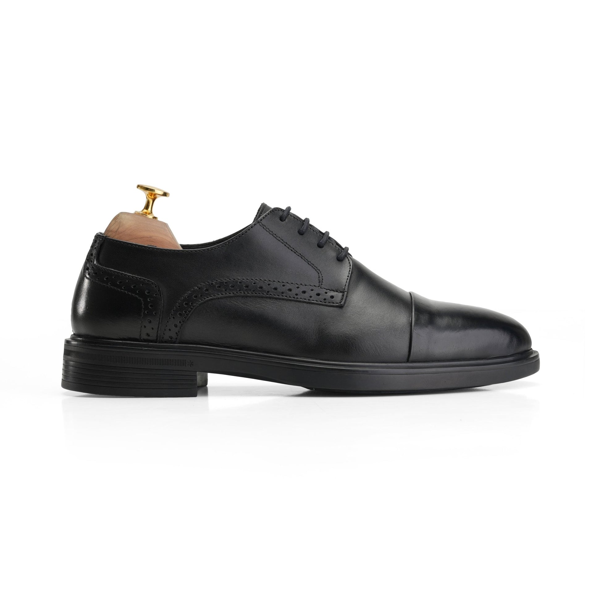 Handcrafted Cordovan Split Toe - Black - Crestshoes