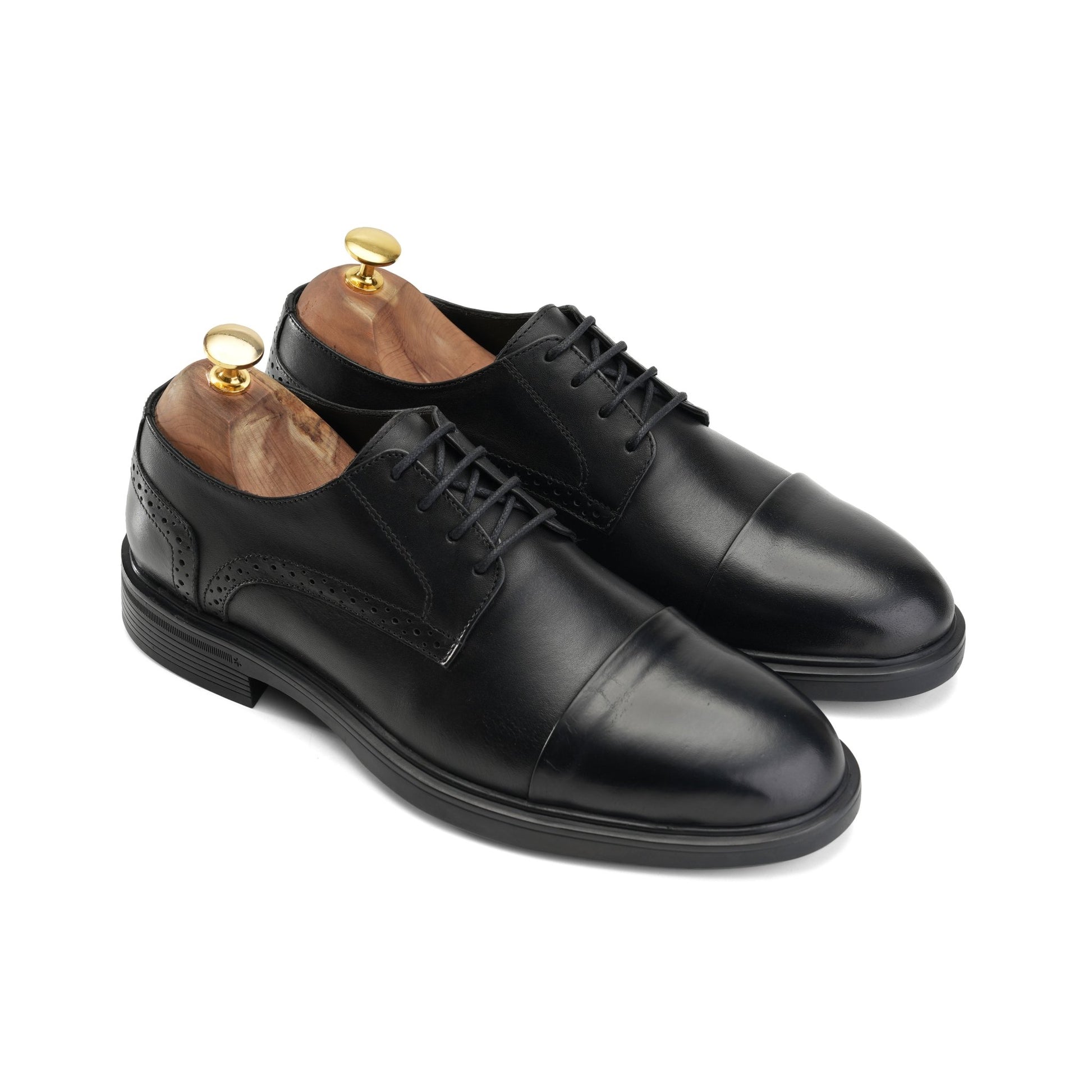 Handcrafted Cordovan Split Toe - Black - Crestshoes