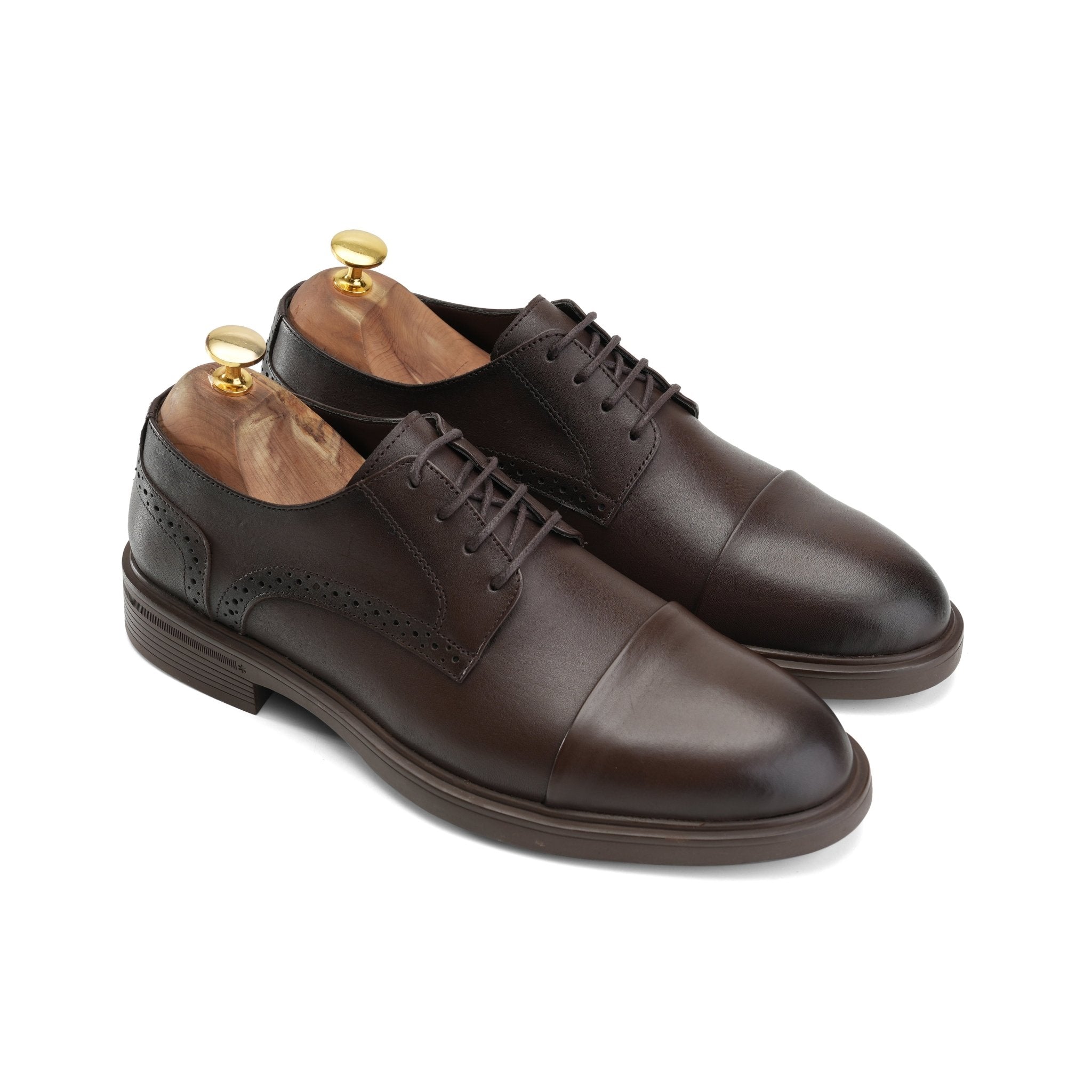 Handcrafted Cordovan Split Toe - Brown - Crestshoes
