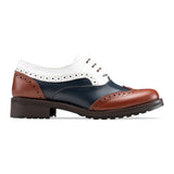 Juniper | Women Oxfords | 3 Colors White - Darkblue - Brown - Crestshoes