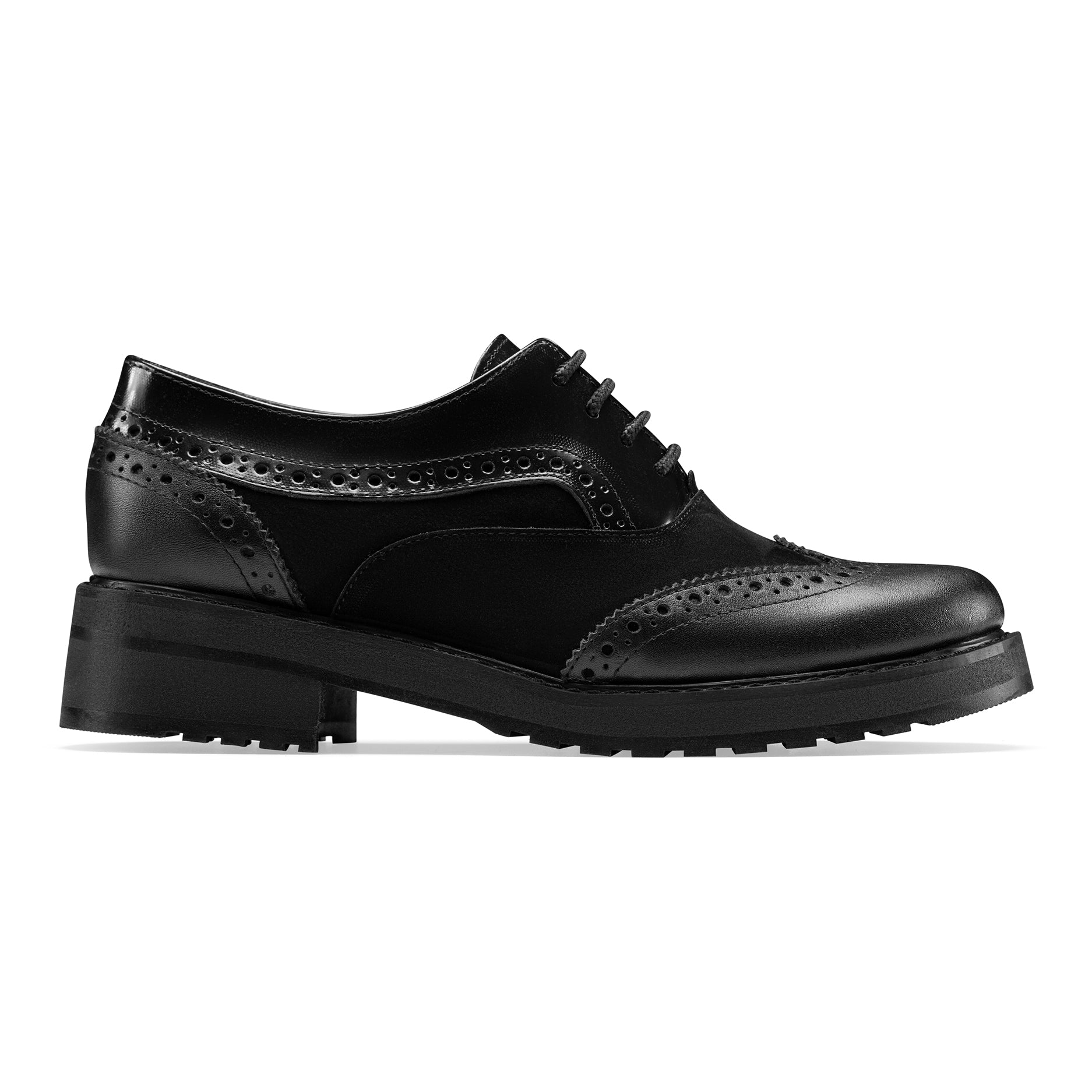 Juniper | Women Oxfords | Black X - Crestshoes