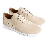 Lace - Up Snicker | Beige - Crestshoes