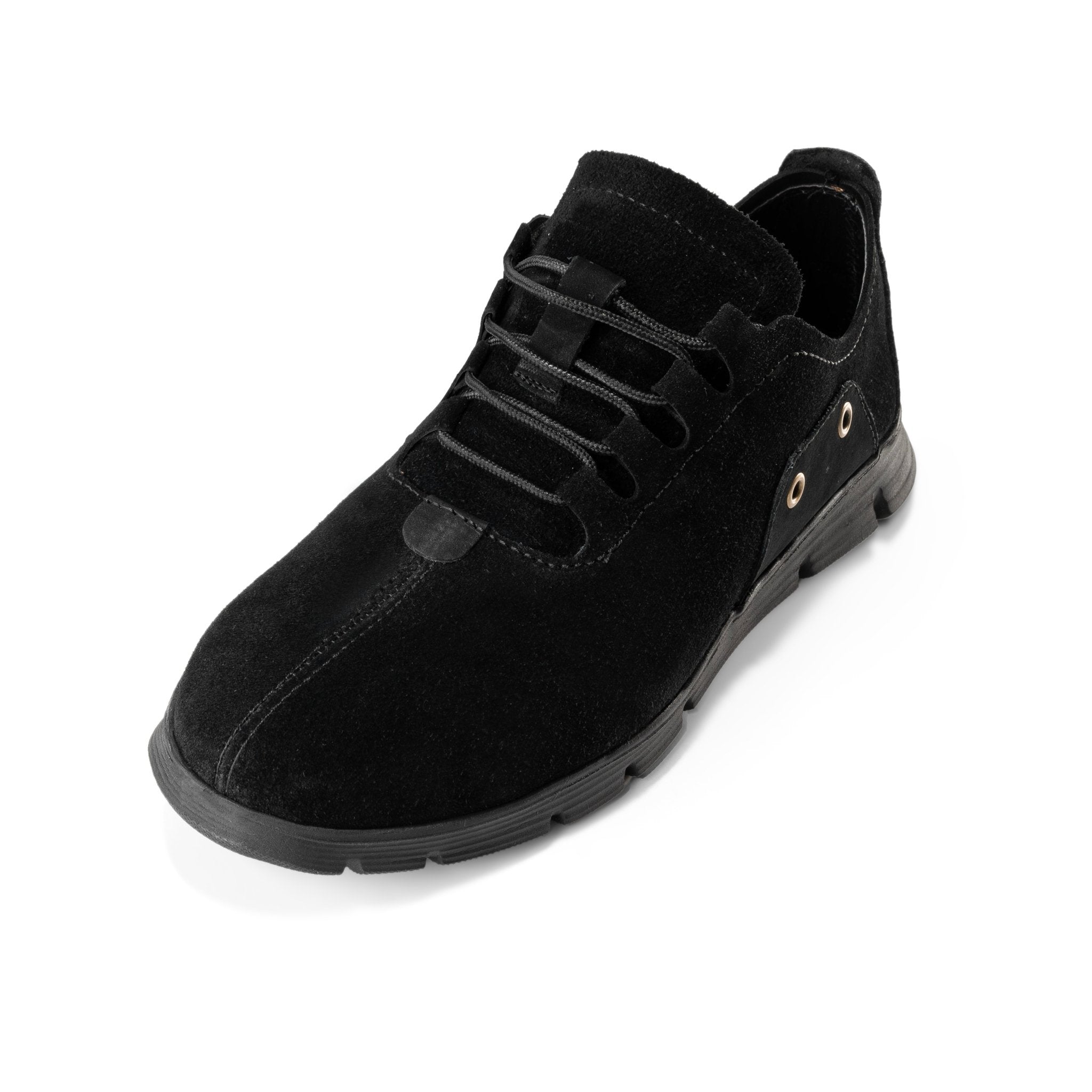 Lace - Up Snicker | Black - Crestshoes