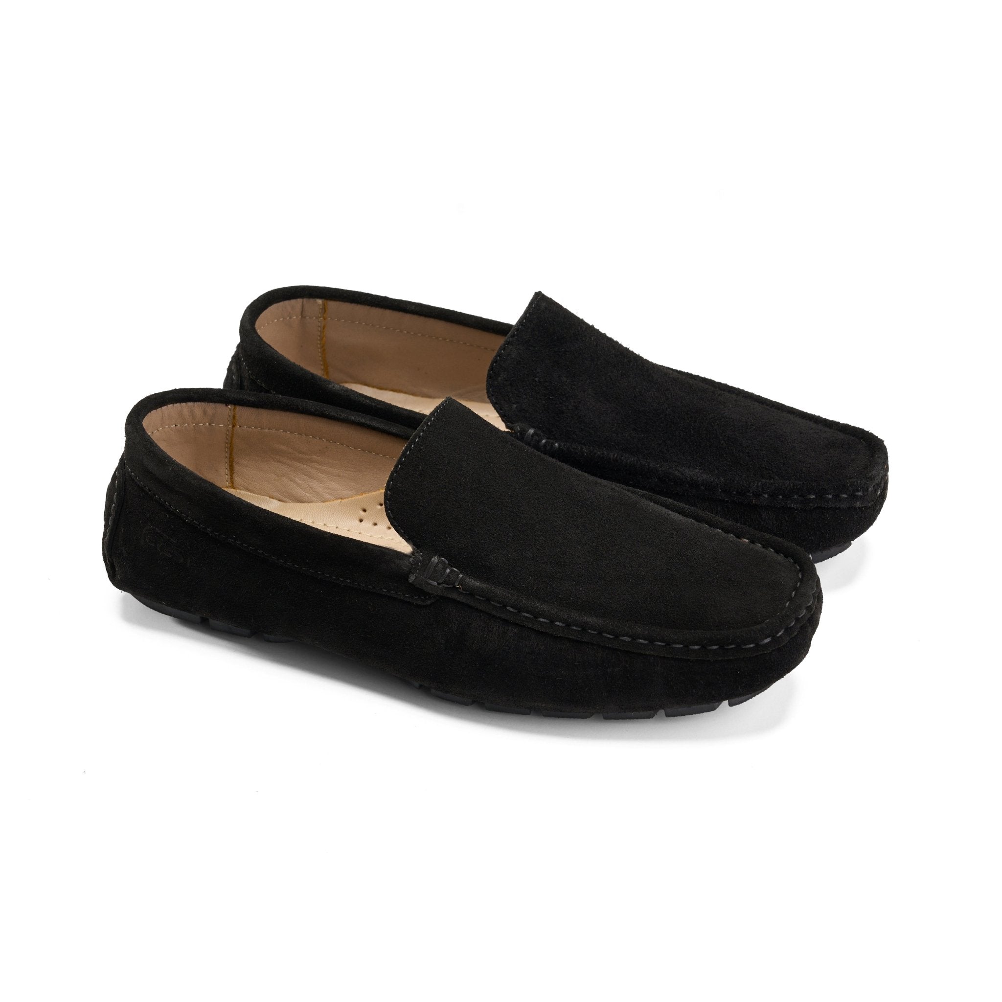 Leather Moccasin Loafer - Black - Crestshoes