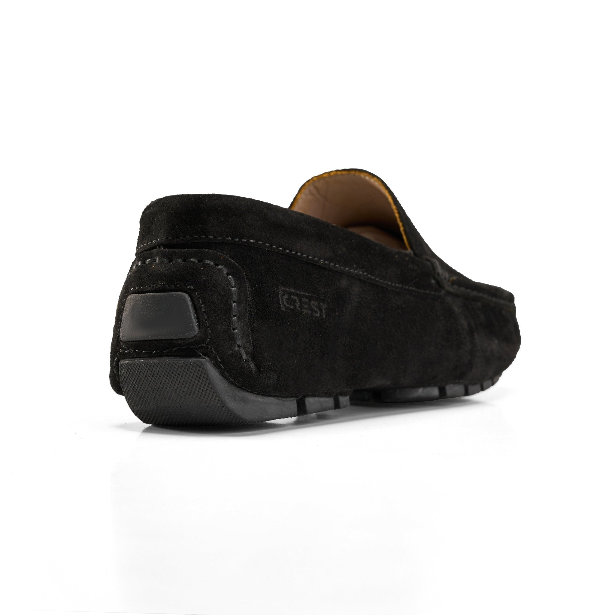 Leather Moccasin Loafer - Black - Crestshoes
