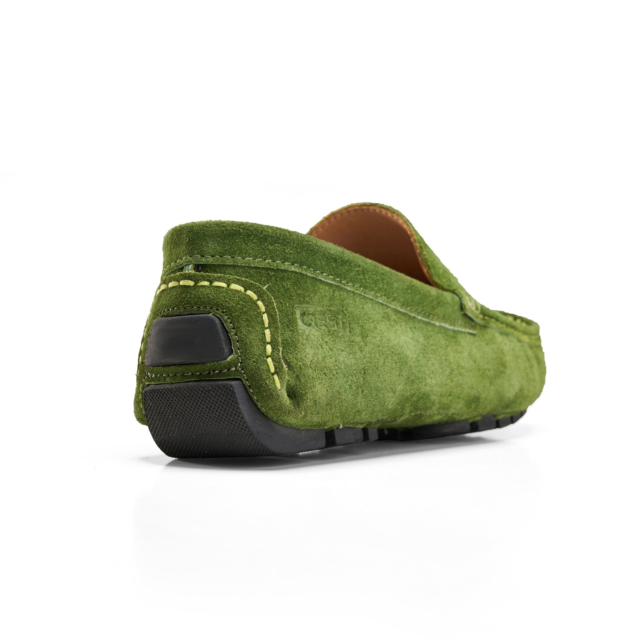 Leather Moccasin Loafer - olive - Crestshoes