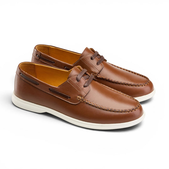 Marina Leather Deck Shoe - Crestshoes