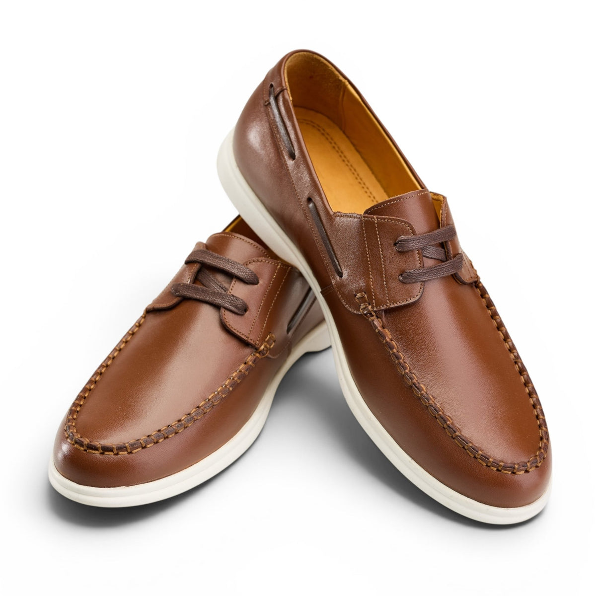 Marina Leather Deck Shoe - Crestshoes