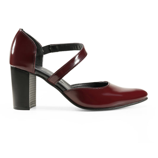 Midnight Chic Stilettos | burgundy