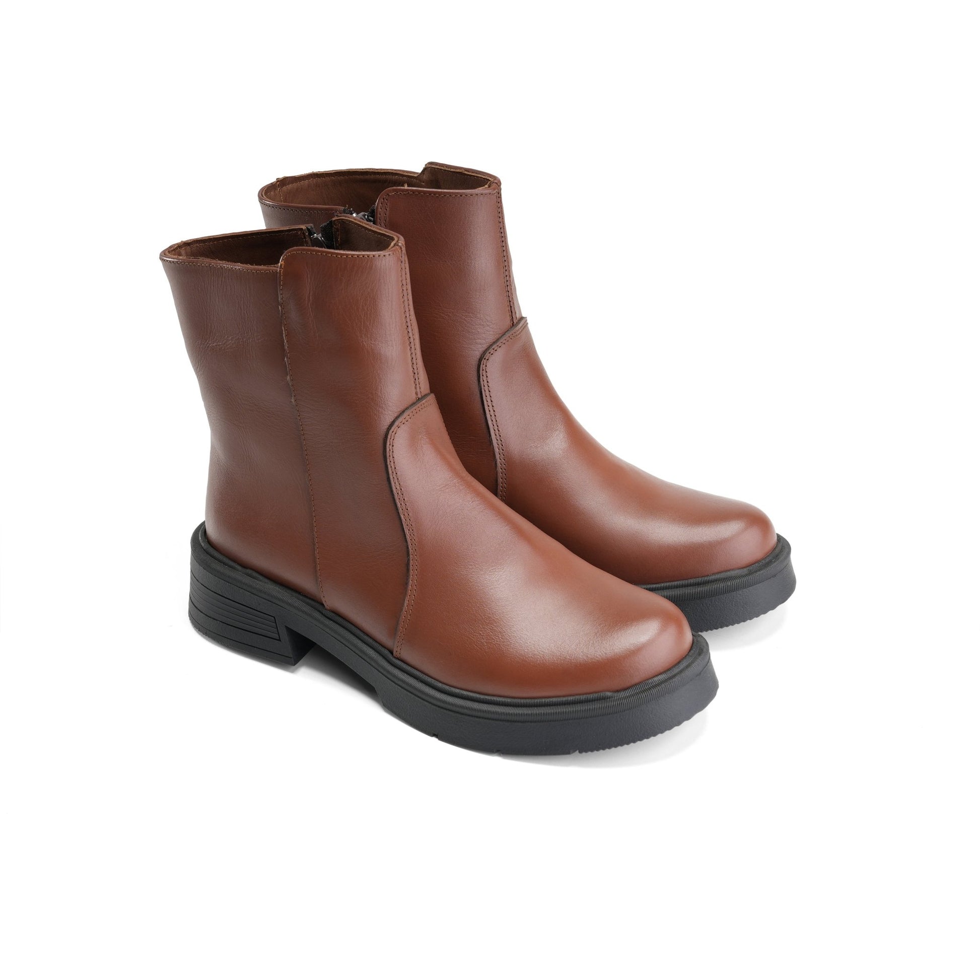 Modern Vagabond Leather Boots – Hazel - Crestshoes